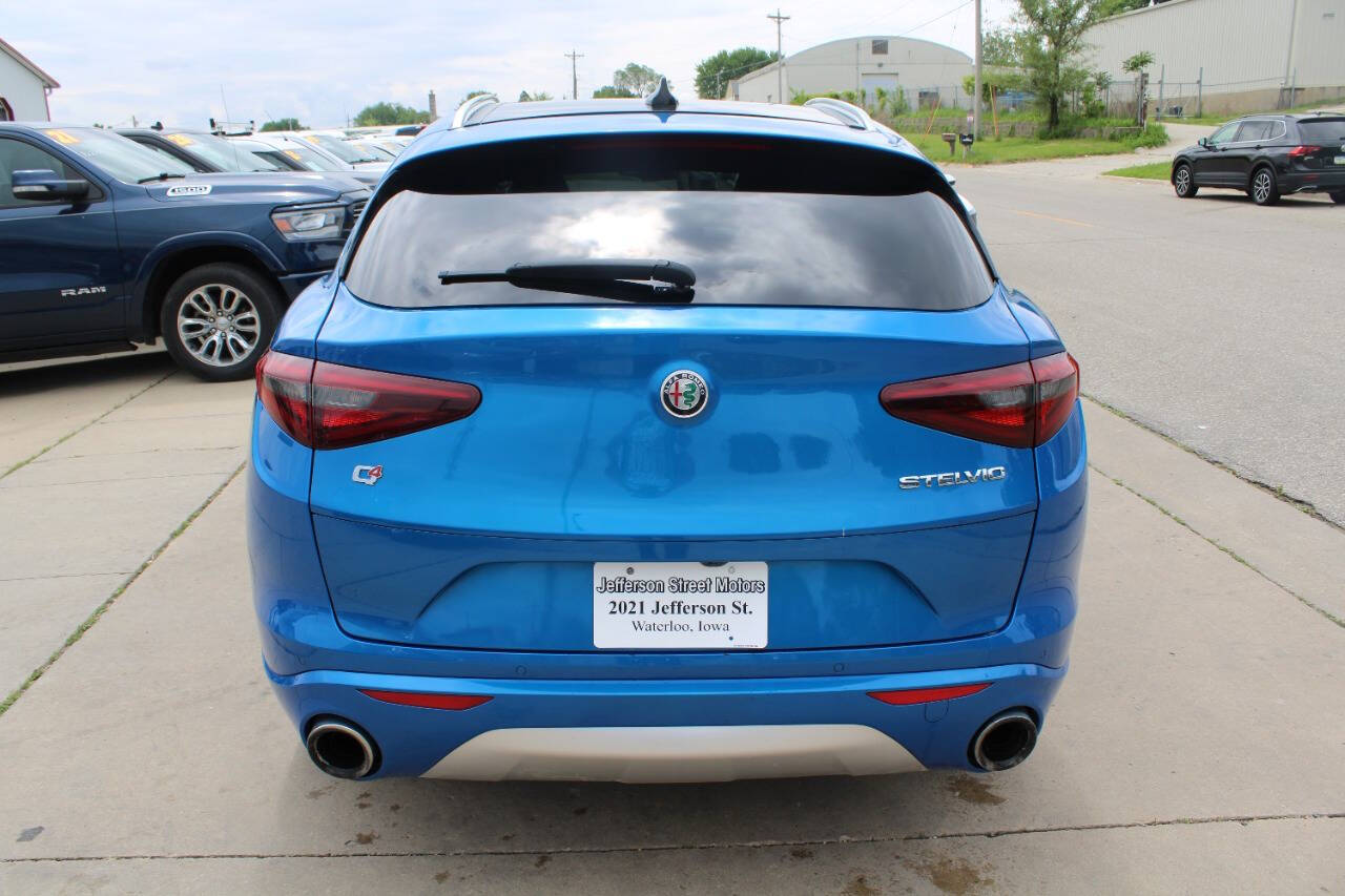 Blue 2021 Alfa Romeo Stelvio Ti AWD Ti 4dr Crossover 2