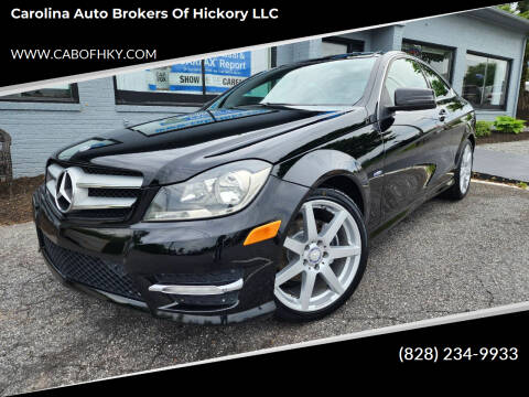 2012 Mercedes-Benz C-Class for sale at Carolina Auto Brokers of Hickory LLC in Newton NC