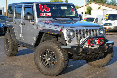 2016 Jeep Wrangler Unlimited for sale at Nissi Auto Sales in Waukegan IL