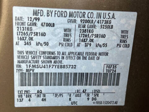 2000 Ford Excursion XLT