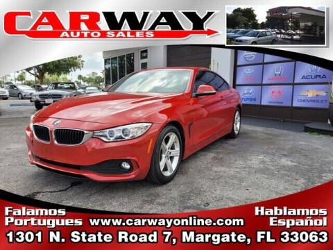 2015 BMW 4 Series for sale at CARWAY Auto Sales in Margate FL