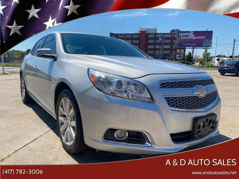 2013 Chevrolet Malibu for sale at A & D Auto Sales in Joplin MO
