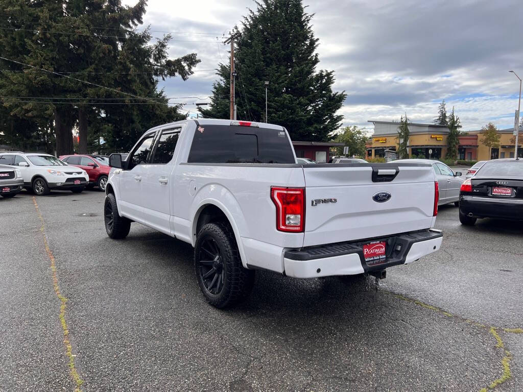 2015 Ford F-150 for sale at PLATINUM AUTO SALES INC in Lacey, WA