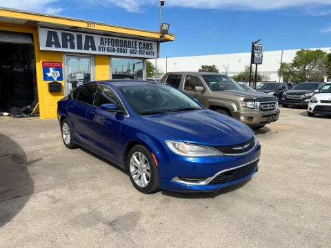 2016 Chrysler 200 for sale at Aria Affordable Cars LLC in Arlington TX