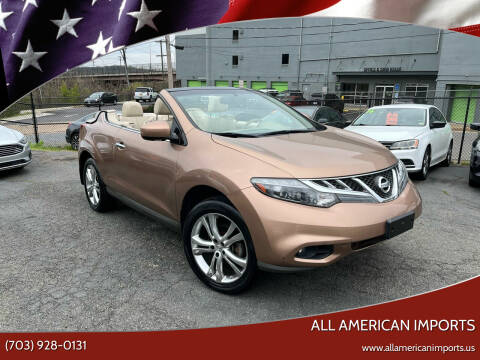 2011 Nissan Murano CrossCabriolet for sale at All American Imports in Alexandria VA
