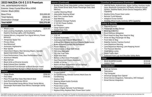 2023 Mazda CX-5 2.5 S Premium