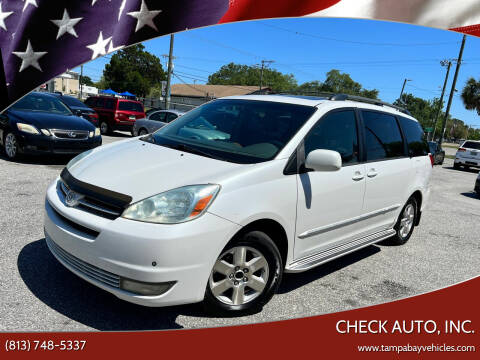 2004 Toyota Sienna for sale at CHECK AUTO, INC. in Tampa FL