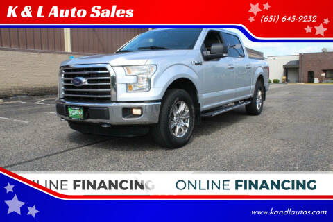 2015 Ford F-150 for sale at K & L Auto Sales in Saint Paul MN