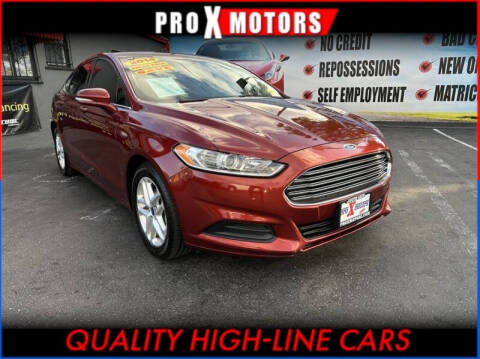 2014 Ford Fusion for sale at Pro X Motors in South Gate CA