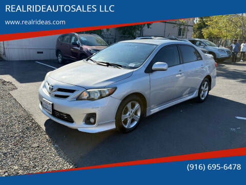 2013 Toyota Corolla for sale at REALRIDEAUTOSALES LLC in Sacramento CA