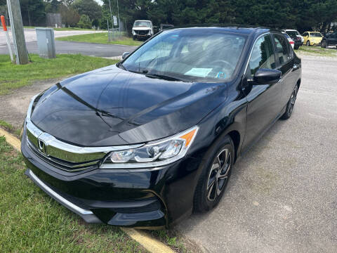 2016 Honda Accord for sale at Pinnacle Acceptance Corp. in Franklinton NC
