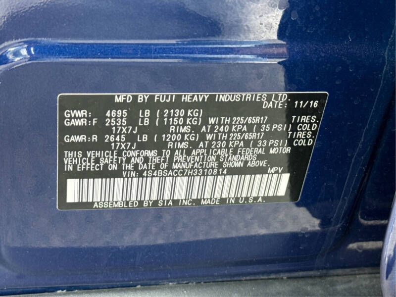 2017 Subaru Outback 2.5i Premium