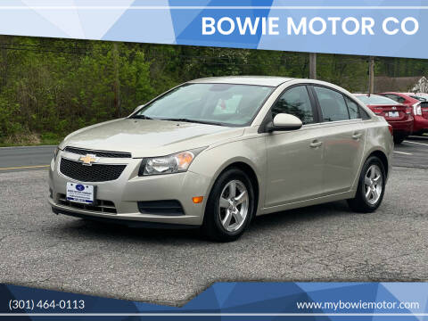 2013 Chevrolet Cruze for sale at Bowie Motor Co in Bowie MD