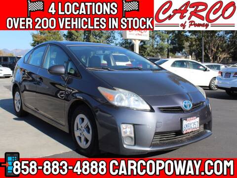 2010 Toyota Prius for sale at CARCO SALES & FINANCE - CARCO OF POWAY in Poway CA