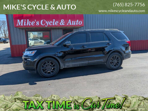 2018 Ford Explorer for sale at MIKE'S CYCLE & AUTO in Connersville IN