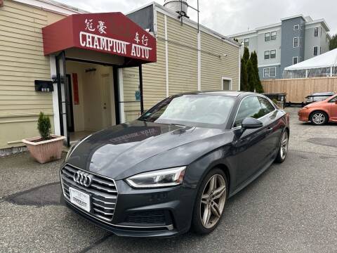 2018 Audi A5 for sale at Champion Auto LLC in Quincy MA