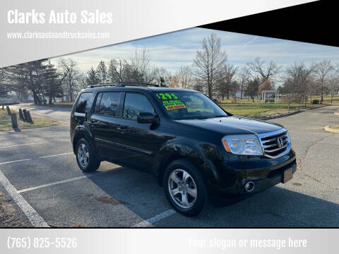 2015 Honda Pilot for sale at Clarks Auto Sales in Connersville IN