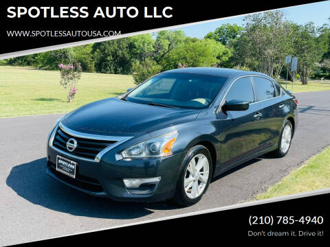 2014 Nissan Altima for sale at SPOTLESS AUTO LLC in San Antonio TX