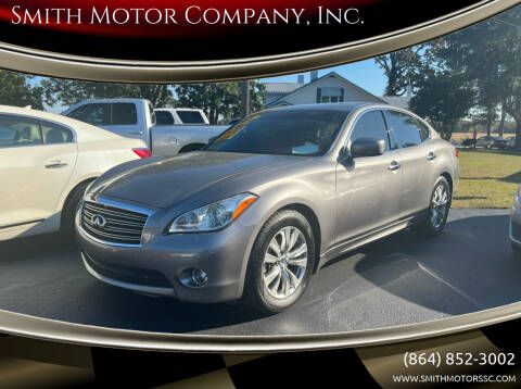 2012 Infiniti M37 for sale at Smith Motor Company, Inc. in Mc Cormick SC