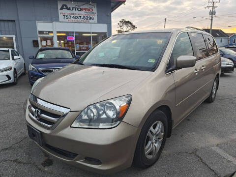 2005 Honda Odyssey for sale at AutoPro Virginia LLC in Virginia Beach VA