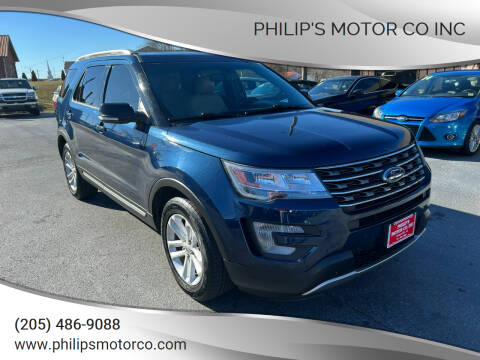 2016 Ford Explorer for sale at PHILIP'S MOTOR CO INC in Haleyville AL