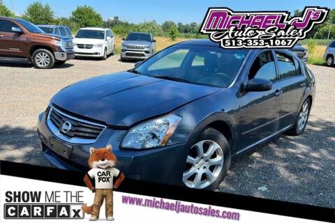 2007 Nissan Maxima for sale at MICHAEL J'S AUTO SALES in Cleves OH