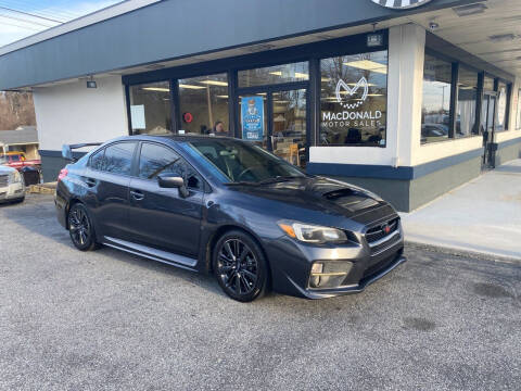 2015 Subaru WRX for sale at MacDonald Motor Sales in High Point NC