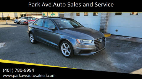 2015 Audi A3 for sale at Park Ave Auto Sales and Service in Cranston RI