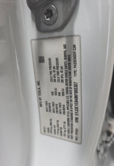 2021 Tesla Model 3 Long Range