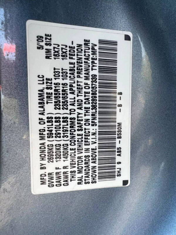 2009 Honda Odyssey LX