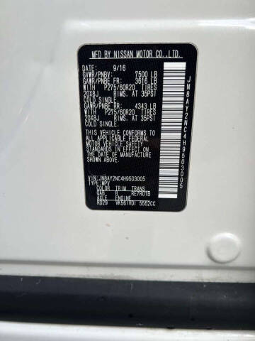 2017 Nissan Armada Platinum