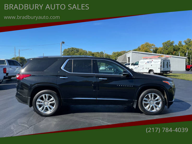 2018 Chevrolet Traverse for sale at BRADBURY AUTO SALES in Gibson City IL