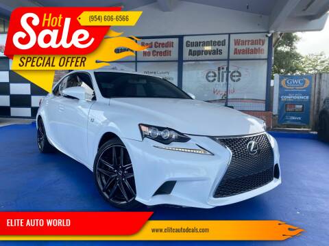 2014 Lexus IS 250 for sale at ELITE AUTO WORLD in Fort Lauderdale FL