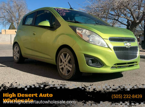 2013 Chevrolet Spark for sale at High Desert Auto Wholesale in Albuquerque NM