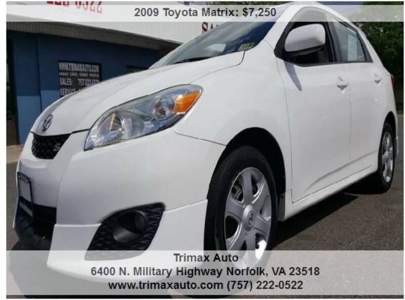 2009 Toyota Matrix for sale at Trimax Auto Group in Norfolk VA