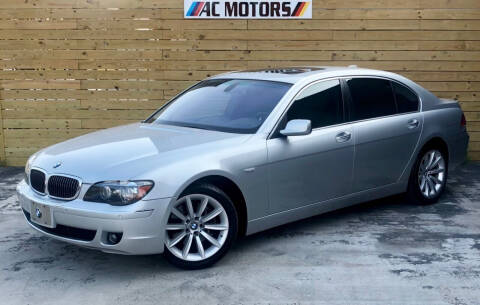 2007 BMW 7 Series for sale at AC Motors in Greensboro NC