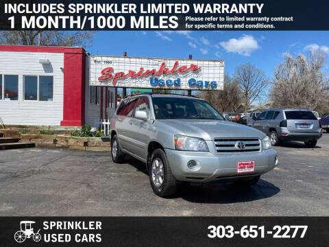 2007 Toyota Highlander for sale at Sprinkler Used Cars in Longmont CO