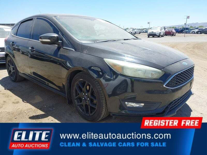 Black 2015 Ford Focus SE SE 4dr Hatchback 1