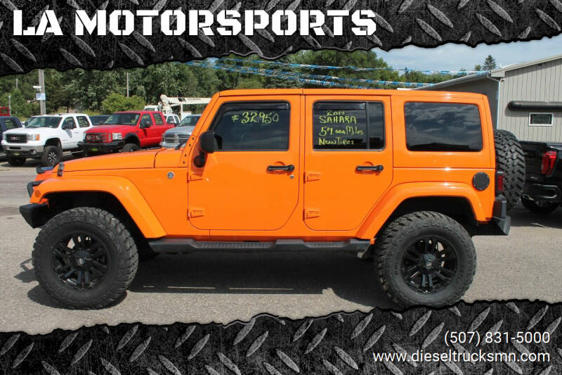2013 Jeep Wrangler Unlimited for sale at L.A. MOTORSPORTS in Windom MN