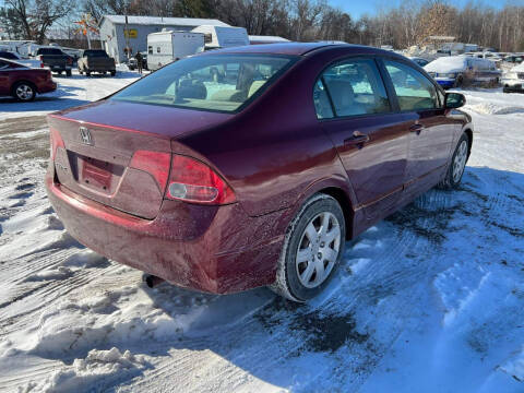 2008 Honda Civic for sale at D & T AUTO INC in Columbus MN