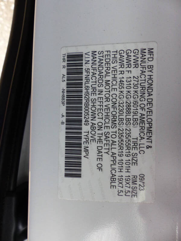 2024 Honda Odyssey Elite