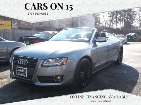 2010 Audi A5 for sale at Cars On 15 in Lake Hopatcong NJ
