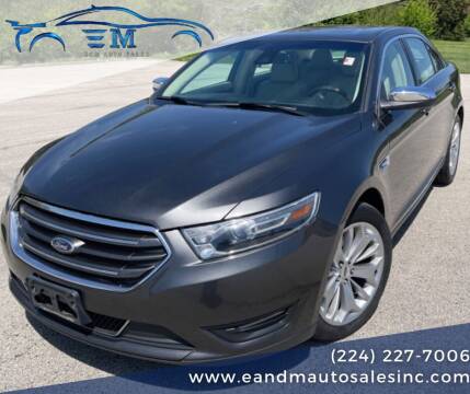 2018 Ford Taurus for sale at E and M Auto Sales in Elgin IL