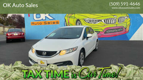 2013 Honda Civic for sale at OK Auto Sales in Kennewick WA