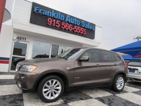 2013 BMW X3 for sale at Franklin Auto Sales in El Paso TX