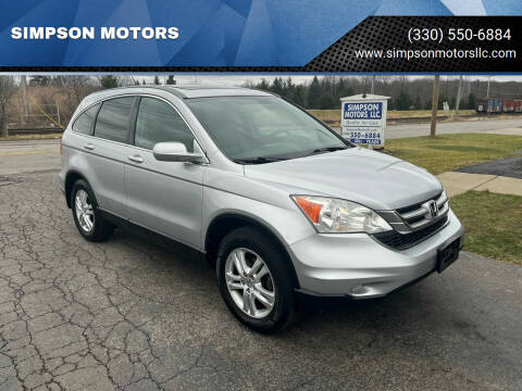 2010 Honda CR-V for sale at SIMPSON MOTORS in Youngstown OH