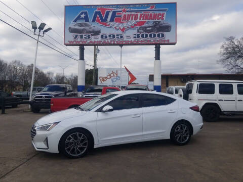 2020 Hyundai Elantra for sale at ANF AUTO FINANCE in Houston TX