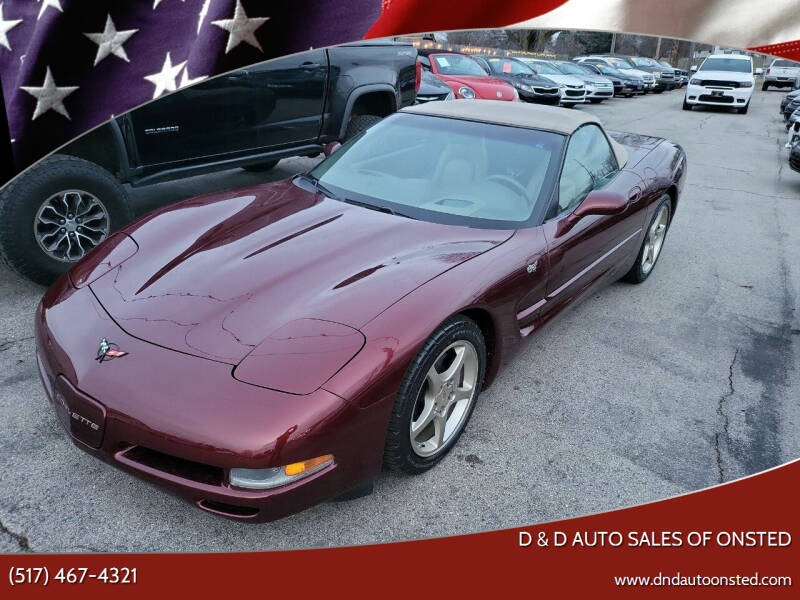 2003 Chevrolet Corvette for sale at D & D Auto Sales Of Onsted in Onsted MI