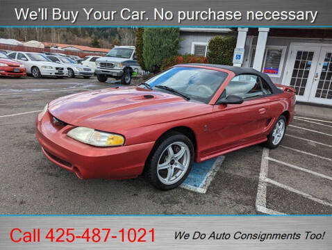 1998 Ford Mustang SVT Cobra for sale at Platinum Autos in Woodinville WA