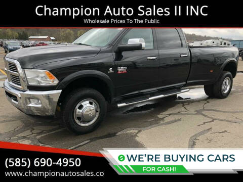 2010 Dodge Ram Pickup 3500 for sale at Champion Auto Sales II INC in Rochester NY